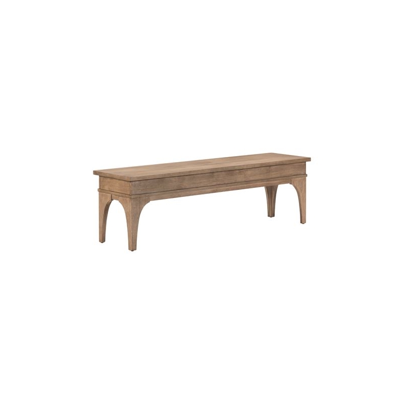 Liberty Furniture Haven Hills Bed Bench with Hidden Storage - Brown Birch Wood
