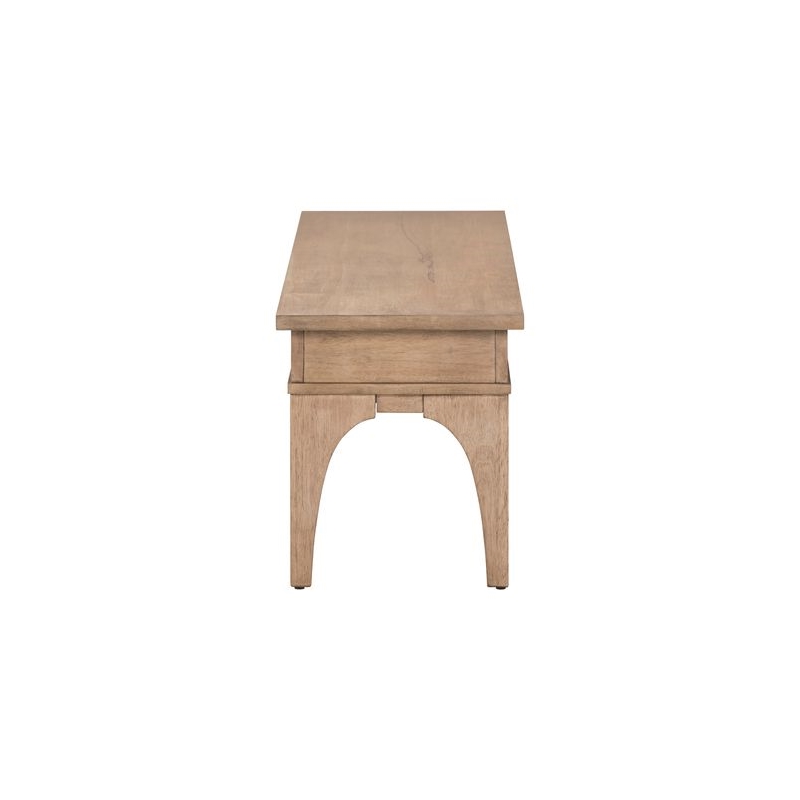 Liberty Furniture Haven Hills Bed Bench with Hidden Storage - Brown Birch Wood