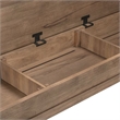 Liberty Furniture Haven Hills Bed Bench with Hidden Storage - Brown Birch Wood