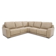 Liberty Furniture Blake Leather Upholstered 5 Piece Sectional Sofa - Oatmeal