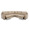 Liberty Furniture Blake Leather Upholstered 5 Piece Sectional Sofa - Oatmeal