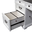 Liberty Furniture Allyson Park Home Office L Shaped Desk Set - White & Charcoal
