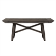 Liberty Furniture Double Bridge Opt 7 Piece Trestle Table Dining Set Brown