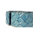 Alfresco Home Trellis Round Ceramic Planter in Atlantis Blue