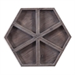 Bassett Mirror Robley Wood Wall Art in Weathered Gray
