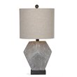 Bassett Mirror Wallace Resin Table Lamp in Gray