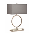 Halle Metal Table Lamp in Antique Silver