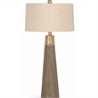 Bassett Mirror Rowan Table Lamp in Beige Cement Stone