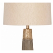 Bassett Mirror Rowan Table Lamp in Beige Cement Stone