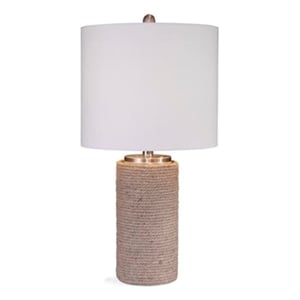 Bassett Mirror Lakeland Table Lamp in Natural Rope Fabric