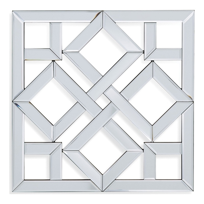 Bassett Mirror Vida Wall Mirror in Clear Mirror Glass