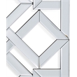 Bassett Mirror Vida Wall Mirror in Clear Mirror Glass