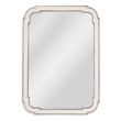 Bassett Mirror Sasha Wall Mirror in White Lacquer Polyurethane Frame
