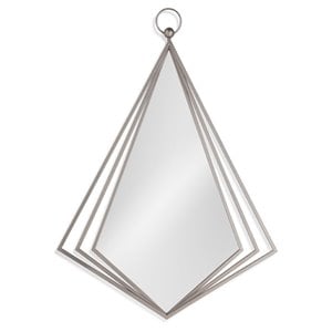 Bassett Mirror Chanda Metal Wall Mirror in Silver