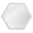 Bassett Mirror Dunn Wall Mirror in Silver Leaf Engineered Wood