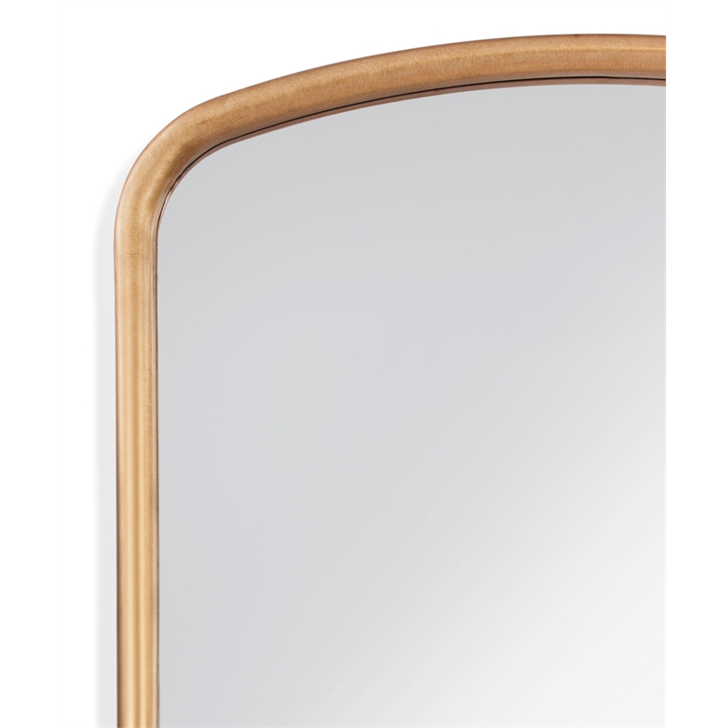 Brookings Leaner Mirror in Antique Gold Leaf Polyurethane Frame