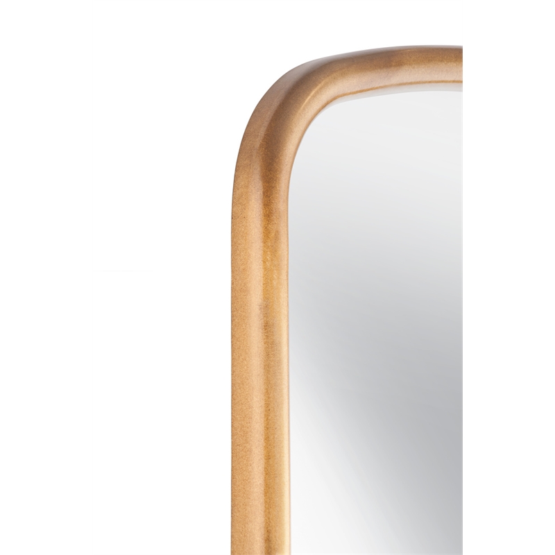 Brookings Leaner Mirror in Antique Gold Leaf Polyurethane Frame