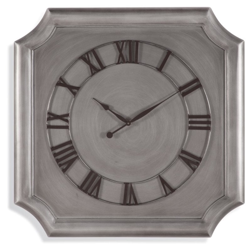 Westminster Wood Clock in Antique Pewter Finish