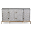 Perrine Wood 4-Door Server in Soft Graphite Gray