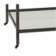 Bassett Mirror Whitman Rectangular Cocktail Table in Bronze/Ivory Marble