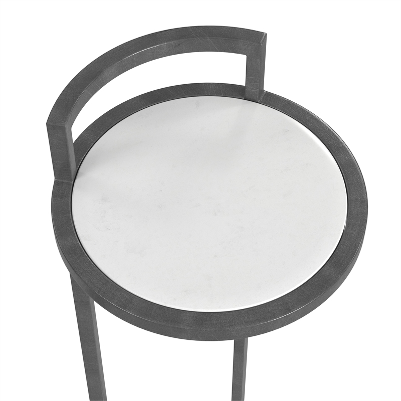Surrey Marble Scatter Table in Black and White