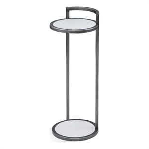 Surrey Marble Scatter Table in Black and White