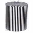Teague Wood and Bone Accent Table in Black