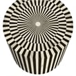 Teague Wood and Bone Accent Table in Black