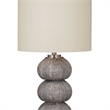 Jed Metal Table Lamp in Dark Gray and Cream
