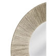 Bassett Mirror Perez Wall Mirror in Gray Fabric Rope