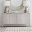 Bassett Mirror Perez Wall Mirror in Gray Fabric Rope