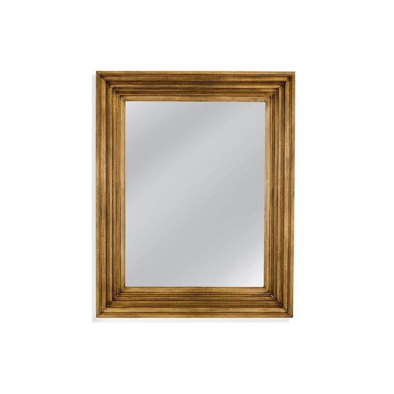 Dankworth Engineered Wood Wall Mirror in Brass Clad