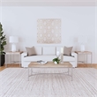 Geometric Wood Wall Hanging in White
