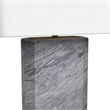 Leed Table Lamp in Gray Marble