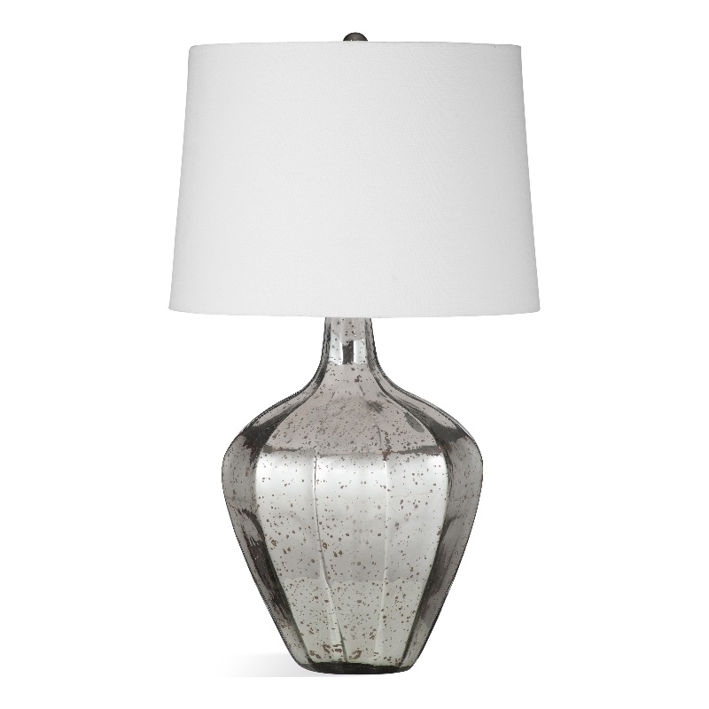 Diamond Silver Glass Table Lamp