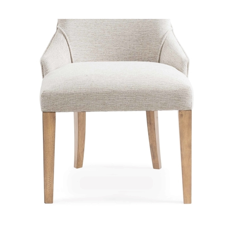 Bambach Wood Parsons Chair in Off White