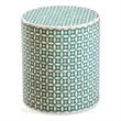 Finch Green Accent Table in Engineered wood and Bone