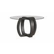 Kellan Wood and Glass Dining Table in Gray