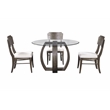 Kellan Wood and Glass Dining Table in Gray
