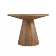 Raynor Brown Round Dining Table in Mango Wood and Resin