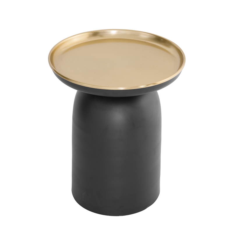 Leta  Metal Scatter Table in Black