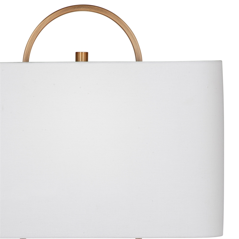 Mabel Metal and Marble Table Lamp in Gold