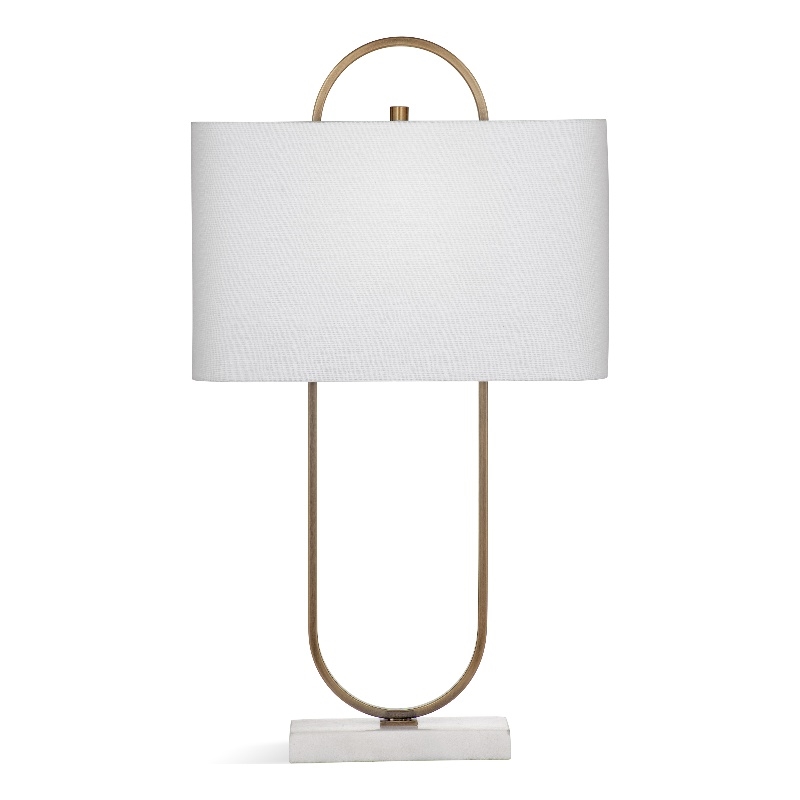 Mabel Metal and Marble Table Lamp in Gold