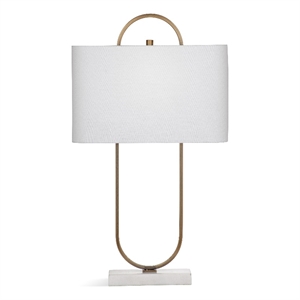 Mabel Metal and Marble Table Lamp in Gold