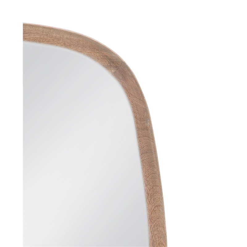 Priscott Wall Mirror in Natural Mango Wood