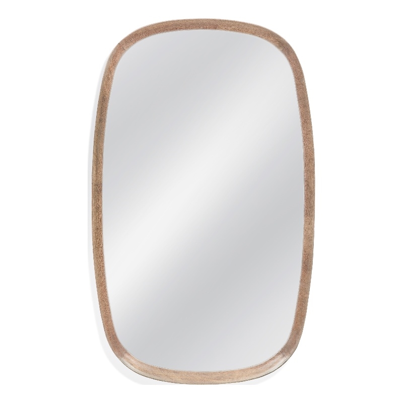 Priscott Wall Mirror in Natural Mango Wood