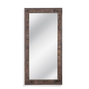 Zip Floor Mirror in Natural Engineered Wood