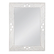 Epsilon Wall Mirror in White Engineered Wood