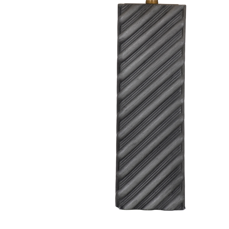 Gannex Table Lamp in Gray Cement Stone