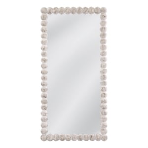 Mandith Floor Mirror in White Wood